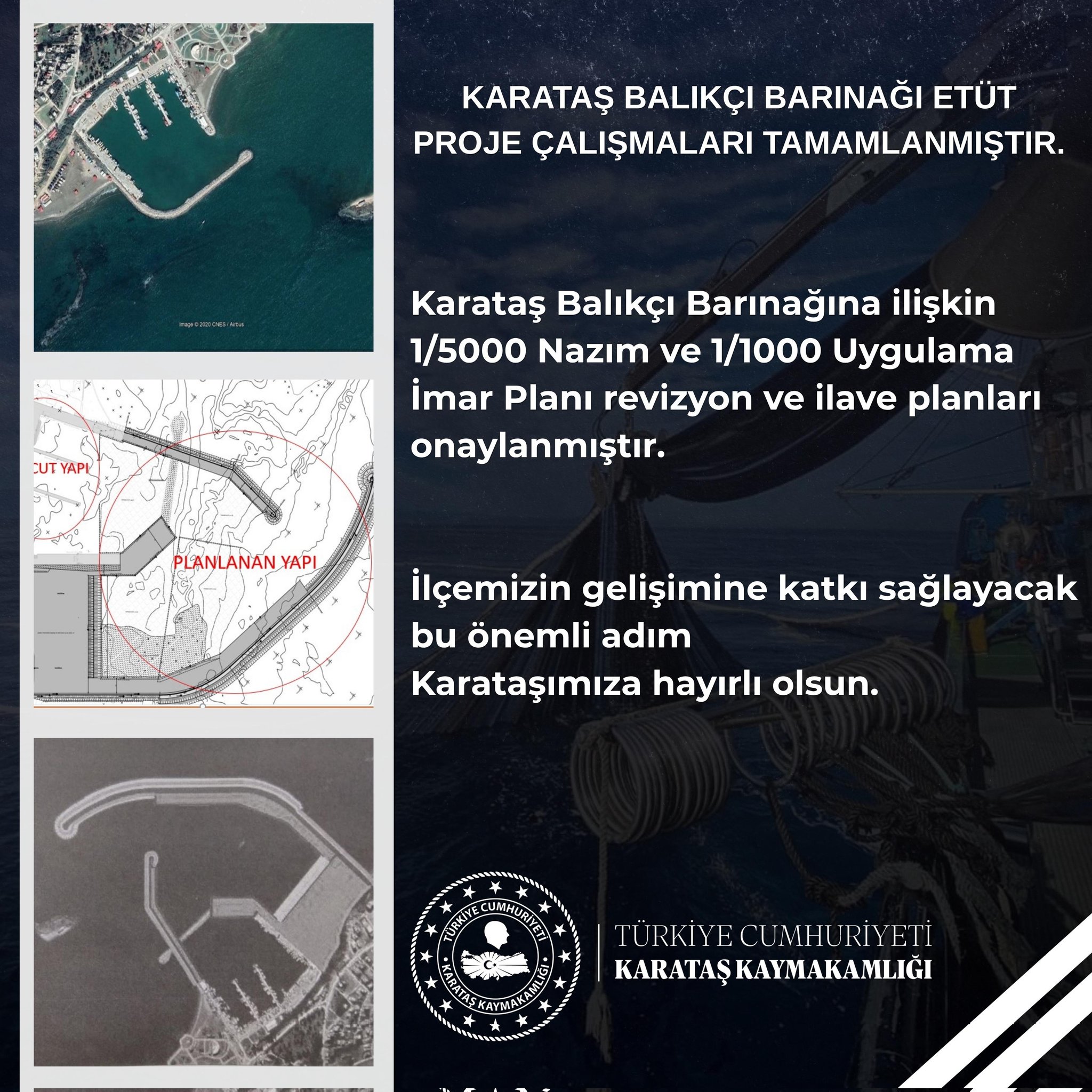 Adana Karataş Balıkçı Limanı Genişletiliyor